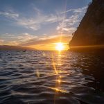 Paddle Zone en mer la nuit